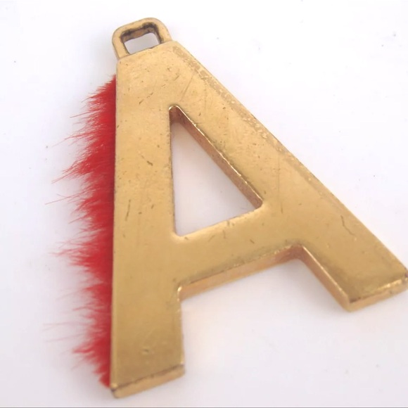 AUTH FENDI Alphabet Charm Letter A Pendant - Picture 4 of 4